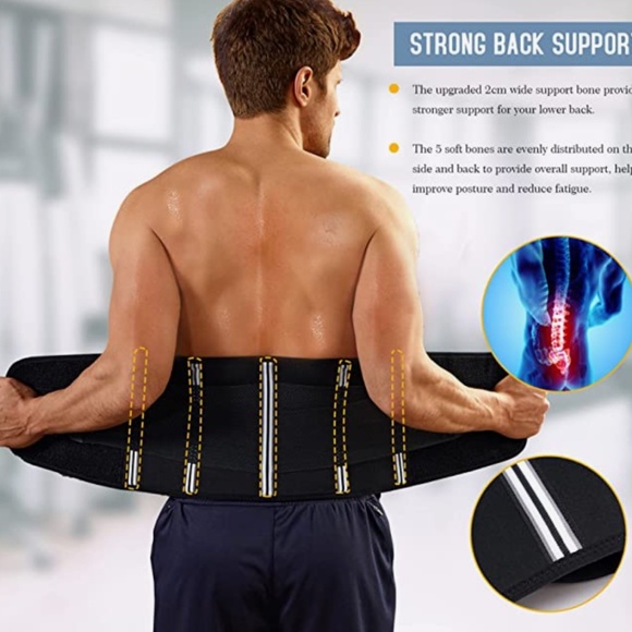 TAILONG Neoprene Waist Trimmer Ab Belt for Men; XX-Large - Picture 2 of 5